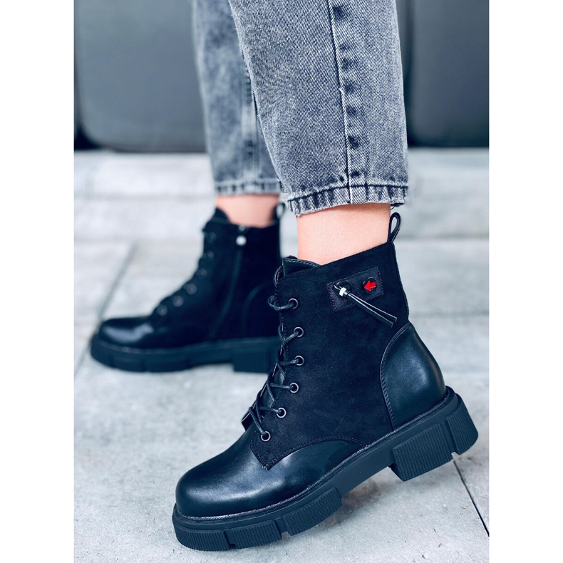 Cizme Provo negre cu talpa groasa negru 2 Cizme Provo negre cu talpa groasa negru 2