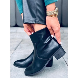 Bellona Cizme negre cu toc mic negru 1 Bellona Cizme negre cu toc mic negru 1