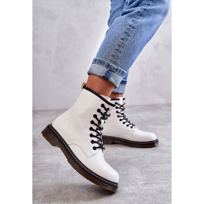 PG1 Cizme Dama Cizme Combinate Albe Lavita 1