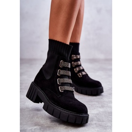 Cizme Hope cu șosete negre din piele intoarsa negru 1 Cizme Hope cu șosete negre din piele intoarsa negru 1