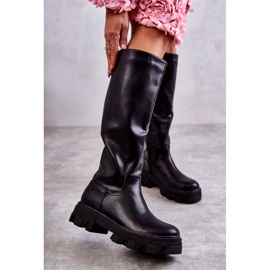 Ghete Clasice De Damă Workers Black Clarisa negru 1