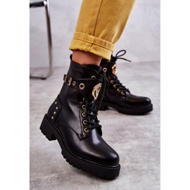 PG1 Cizme Dama Piele Cu Stud Negru Leticia 1