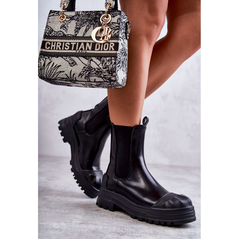 PG1 Ghete Classic High Workers Black Bassti negru 1 PG1 Ghete Classic High Workers Black Bassti negru 1