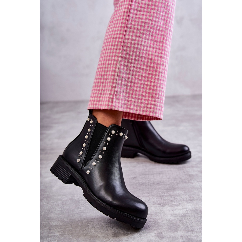 PG1 Cizme din piele muncitori negru Ferra 1