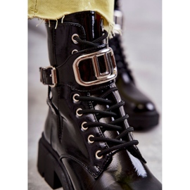 PG1 Cizme de dama lacuite calduroase Costello negre negru 1