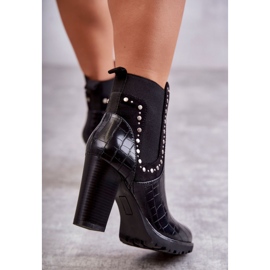 PG1 Negru Wissey Snake Snake Boots On A Post 2