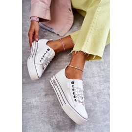 Pantofi de damă joasă Big Star KK274014 alb 2