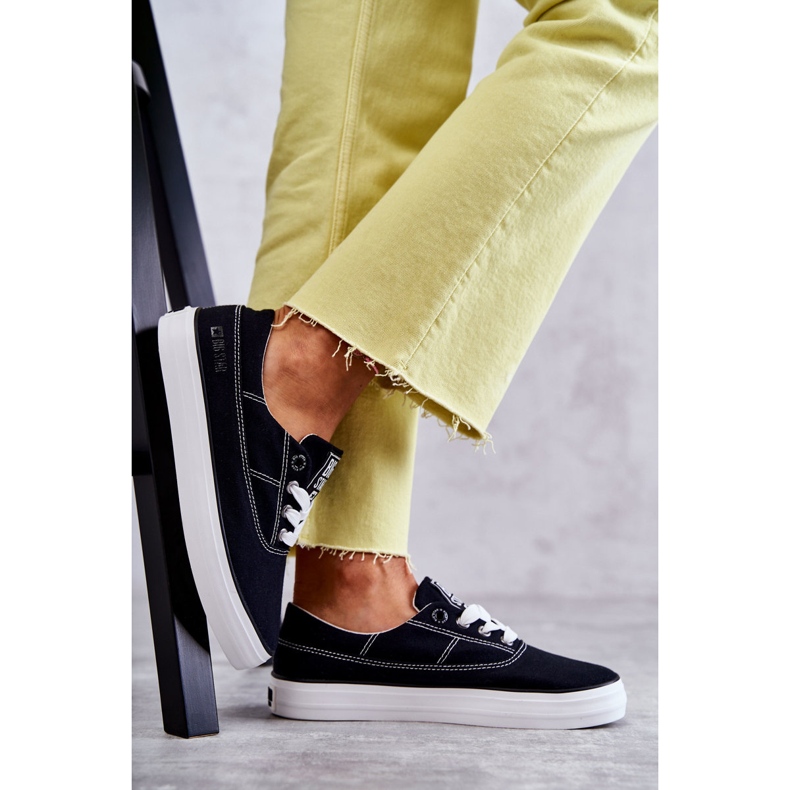 Pantofi de damă din pânză Big Star KK274019 Negri negru 1