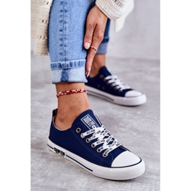 Pantofi de damă Material Big Star KK274103 Bleumarin albastru 3