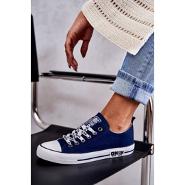 Pantofi de damă Material Big Star KK274103 Bleumarin albastru 6
