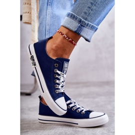 Pantofi de damă Material Big Star KK274103 Bleumarin albastru 9