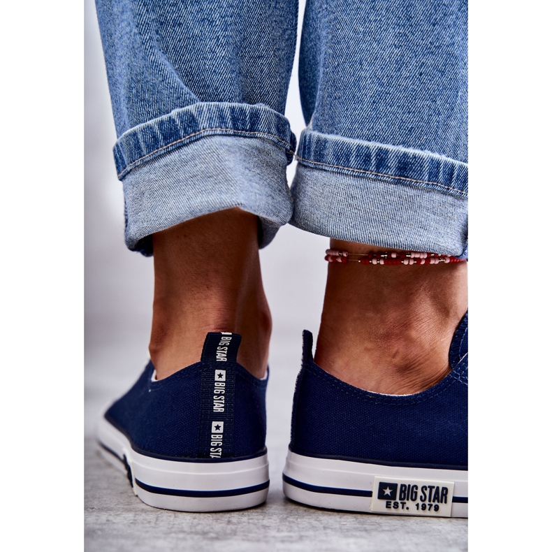 Pantofi de damă Material Big Star KK274103 Bleumarin albastru 1