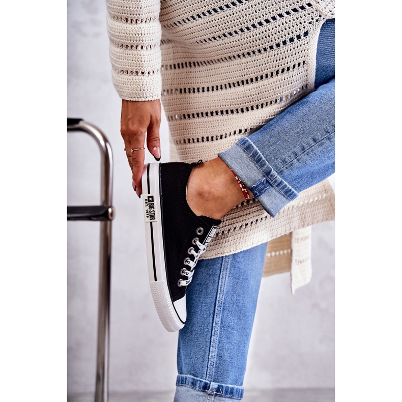 Pantofi de damă Material Big Star KK274102 Negru 2