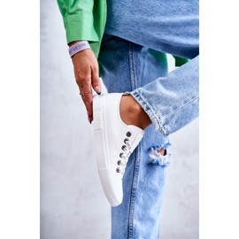 Pantofi de damă din piele Big Star KK274105 alb 2