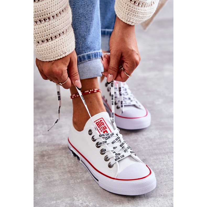 Pantofi de damă din material Big Star KK274101 alb 1