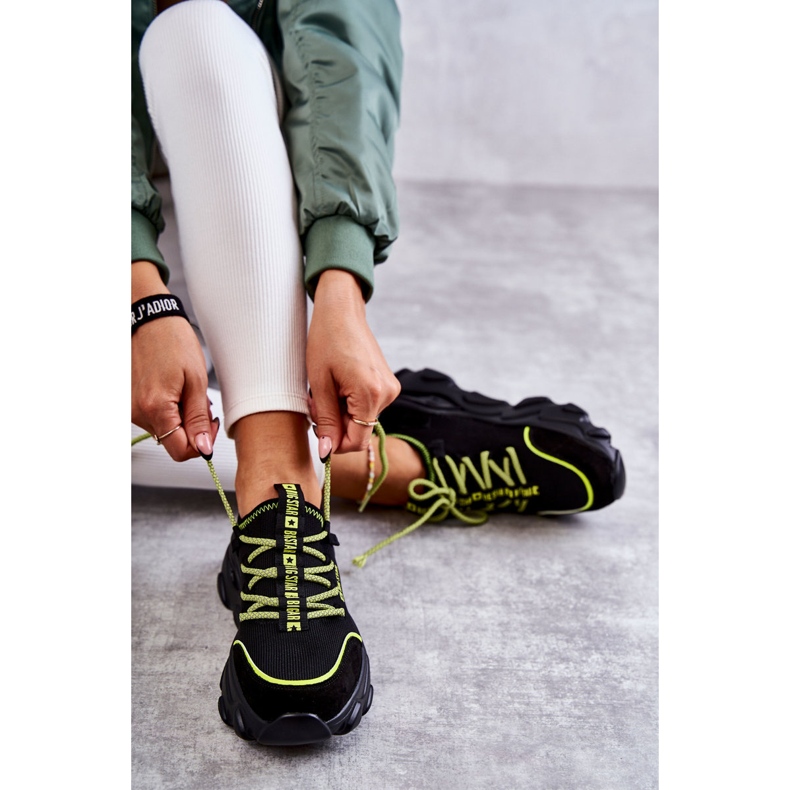 Pantofi de damă cu sistem de spumă cu memorie Big Star KK274028 Negri negru 1