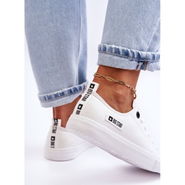 Pantofi de damă cu materiale reduse Big Star KK274008 alb 11
