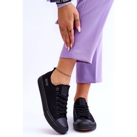 Pantofi de damă cu materiale reduse Big Star KK274009 Negri negru 1