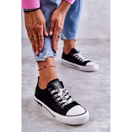 Pantofi de damă din piele Big Star KK274096 Negri negru 2