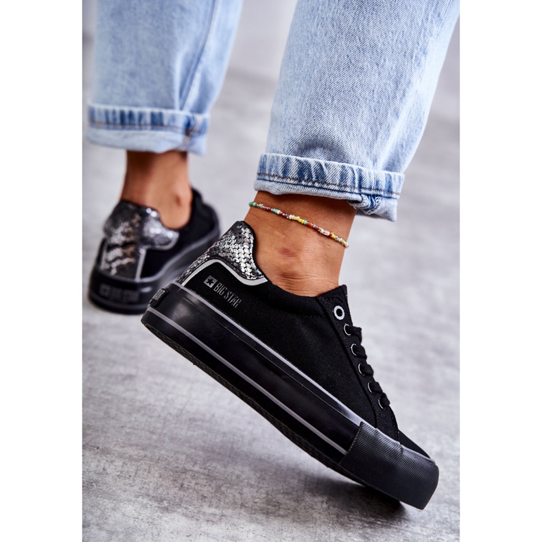 Pantofi de damă Material Big Star KK274036 Negru 1