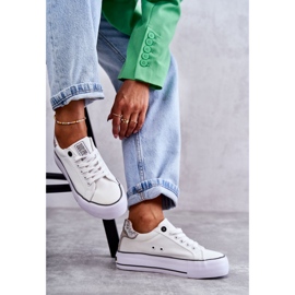 Pantofi de damă Material Big Star KK274037 Alb 1
