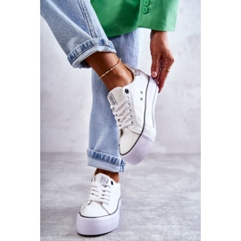 Pantofi de damă Material Big Star KK274037 Alb 4