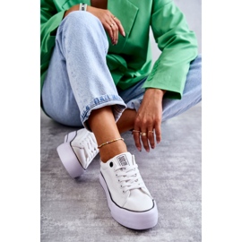 Pantofi de damă Material Big Star KK274037 Alb 8