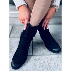 Cizme pe o pană Bansi Black ascunsă negru 2