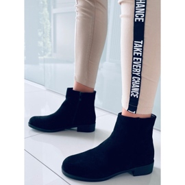 PA1 Cizme Chelsea de piele intoarsa Verbe Black negru 2