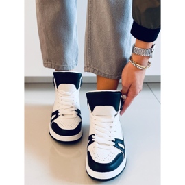 PA1 Tenisi Liam Black la glezna alb negru 1