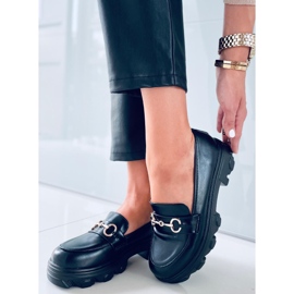 PA1 Mocasini cu talpa inalta de la Eloise Black negru 1