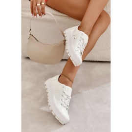 Tenisi la modă lăcuți Big Star KK274045 Alb 2