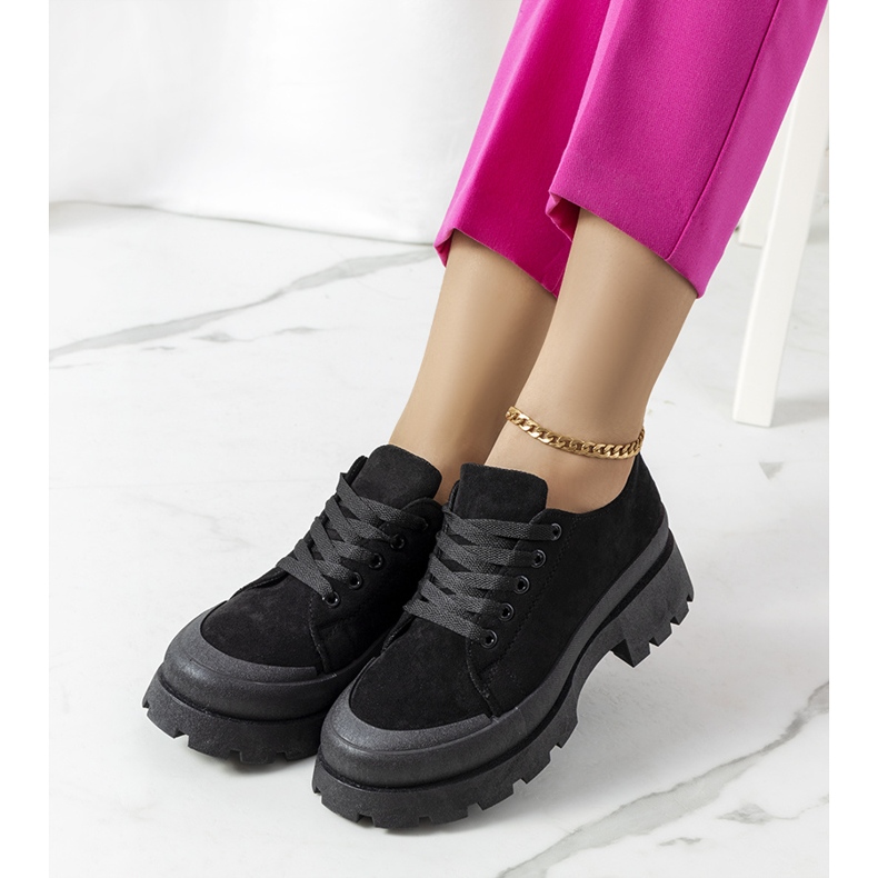 Tenisi negri pe platforma Dearth negru 1