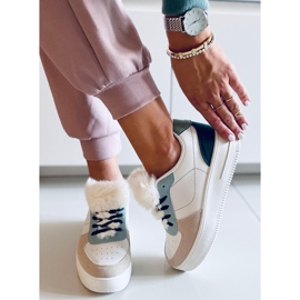 PA1 Adidași de damă Lilith Green alb multicolor 2