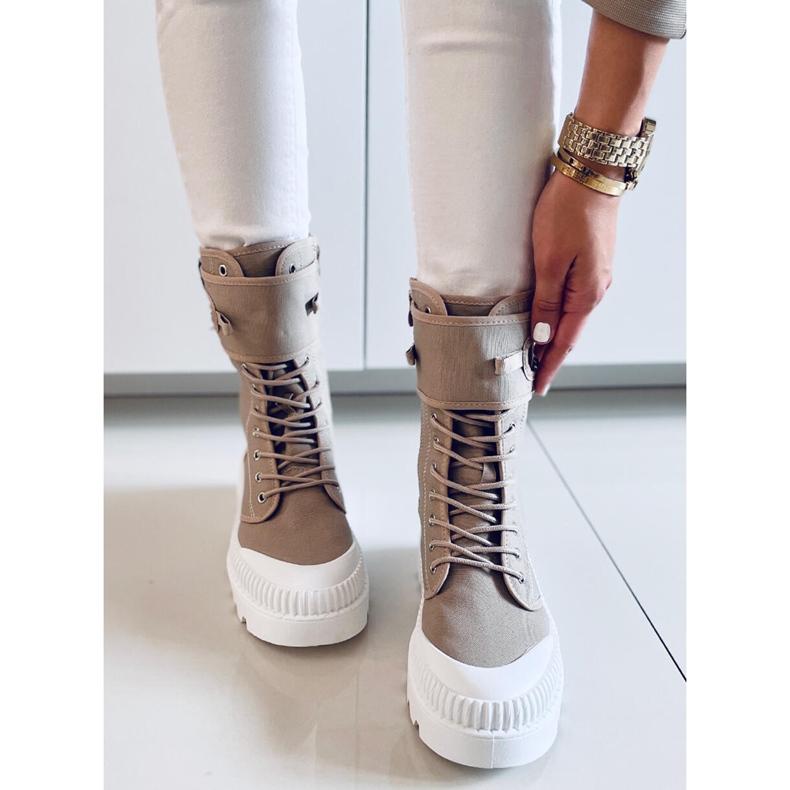 PA1 Adidași Pym Khaki pentru glezne bej kaki 1 PA1 Adidași Pym Khaki pentru glezne bej kaki 1