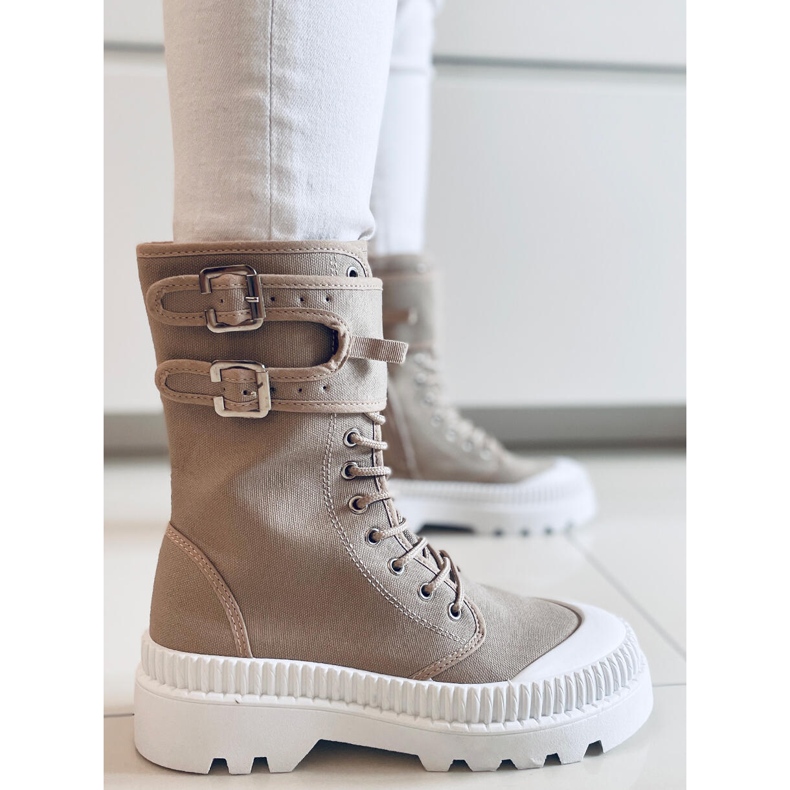 PA1 Adidași Pym Khaki pentru glezne bej kaki 2 PA1 Adidași Pym Khaki pentru glezne bej kaki 2