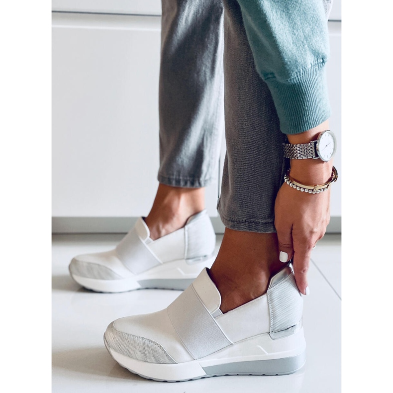 PA1 Pantofi cu pană Zelda White alb 2