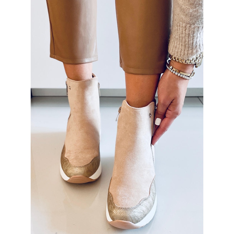 PA1 Cizme cu pană Micah Beige bej 2 PA1 Cizme cu pană Micah Beige bej 2