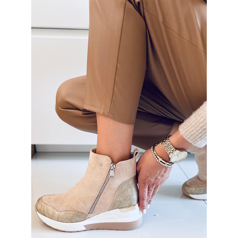 PA1 Cizme cu pană Micah Beige bej 1 PA1 Cizme cu pană Micah Beige bej 1