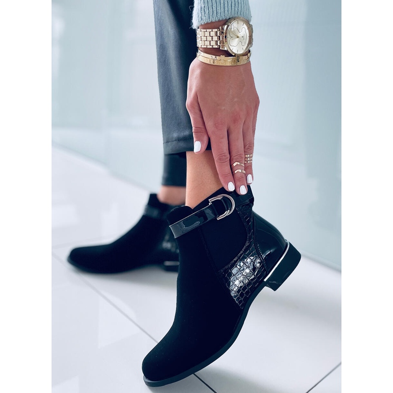 BM Cizme Chelsea de damă Francine Black negru 2