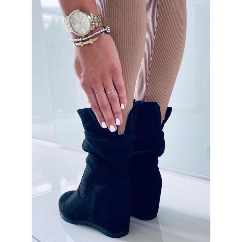 PA1 Cizme cu pană Fiona Negro negru 1 PA1 Cizme cu pană Fiona Negro negru 1