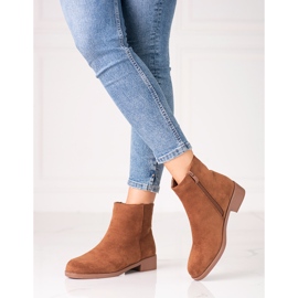 Cizme joase maro Shelovet pentru femei 1 Cizme joase maro Shelovet pentru femei 1