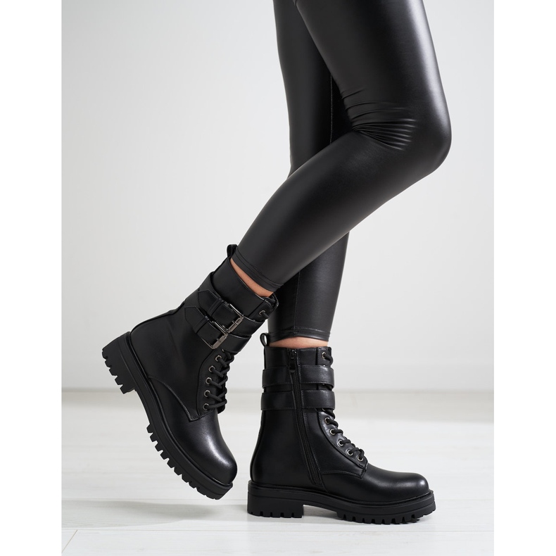 Lucratoare Shelovet cu catarame negru 1