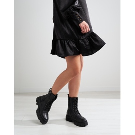 Genți de damă Shelovet negre cu fermoar decorativ negru 1