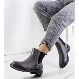 Cizme Chelsea gri de la Luton 1