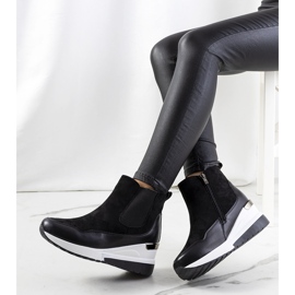 BM Cizme cu pană izolate Arkala negre negru 1