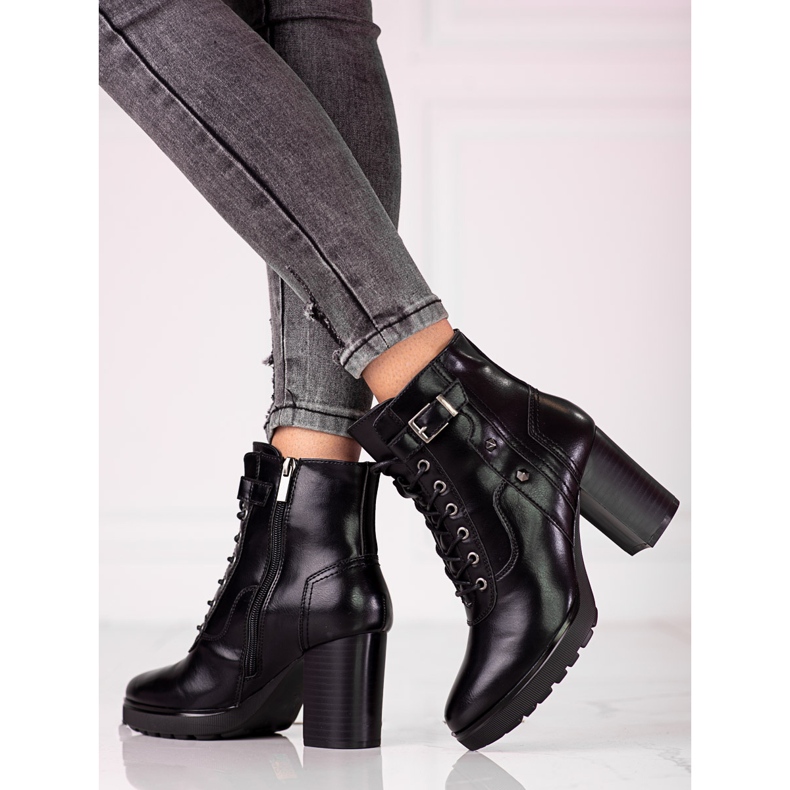 Genți de damă cu dantelă pe postul Shelovet negru 1