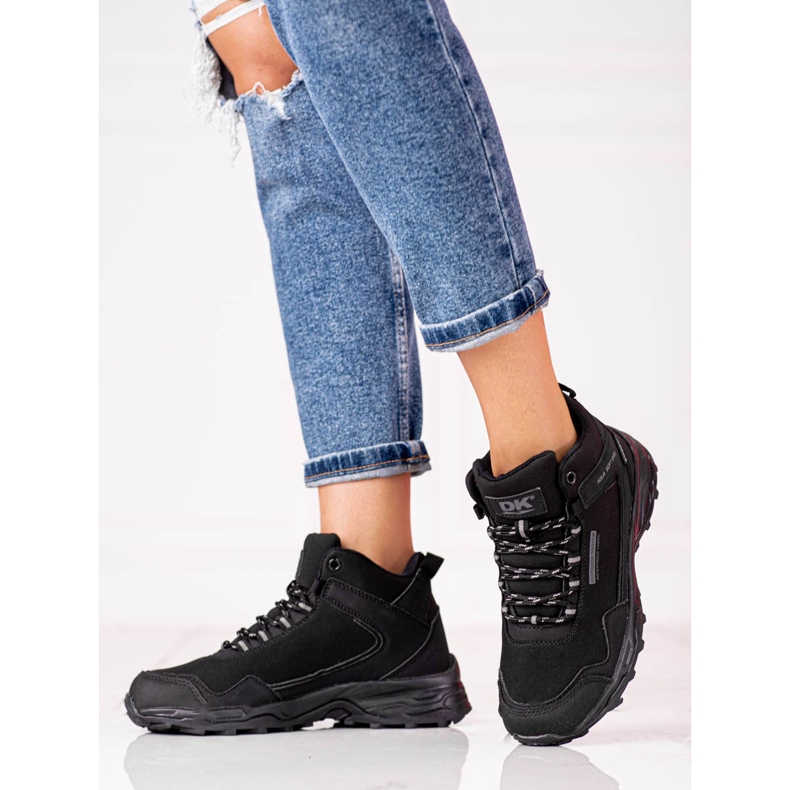 Pantofi de trekking înalți pentru femei DK negre negru 1