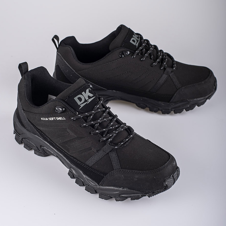 Pantofi de trekking negri pentru bărbați DK aqua Softshell negru 1