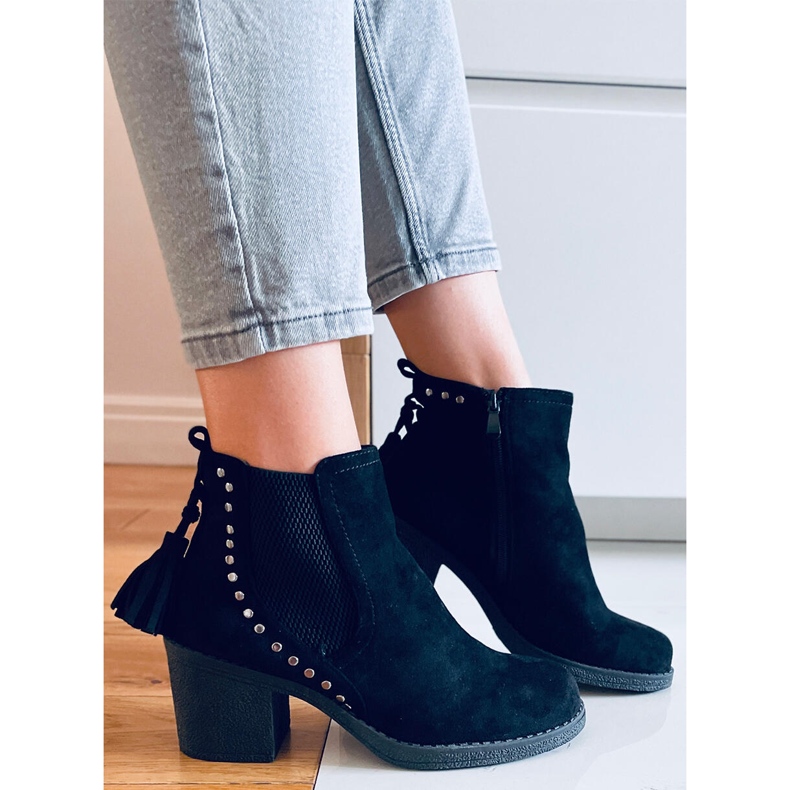 Tocuri înalte Logue Black negru 2